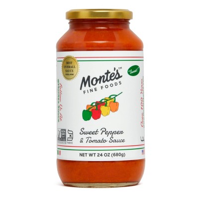 Monte's Sweet Pepper & Tomato Sauce - 24oz