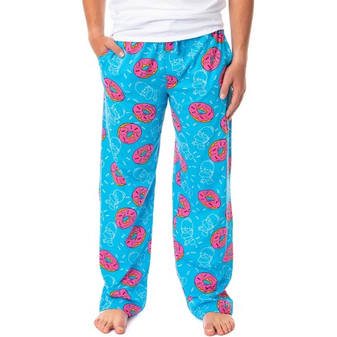 The Simpsons Mens' Homer Sprinkle Pink Donut Sleep Lounge Pajama Pants ...