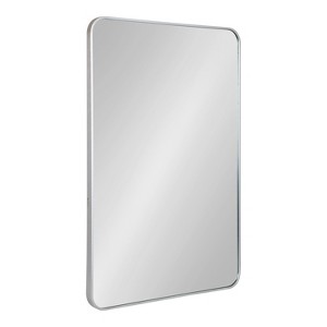 Kate and Laurel Zayda Radius Rectangle Framed Wall Mirror, 24x36, Silver - 1 of 4