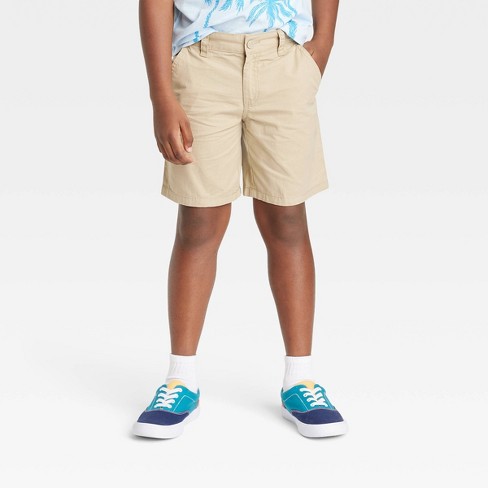 Boys' Flat Front 'at The Knee' Woven Shorts - Cat & Jack™ Light