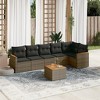 vidaXL Garden Sofa Set Grey PE rattan L Modular Garden Sofa Set - 2 of 4