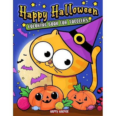 Toddler Halloween Coloring Book - by  Harper Hall (Paperback)