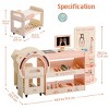 ROBOTIME Toy Tools Pretend Play Set, Emergency Center Doctor Nurse Parent Role Play, Toy Accessories for Girls, Boys, Pink, 7.09"*35.04"*15.16" - 3 of 4