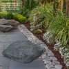 Gardenised Decorative Outdoor Weather-Resistant Artistic Artificial Faux Stone Rock, Garden Patio Granite Grey Fiberglass Stone - 2 of 4