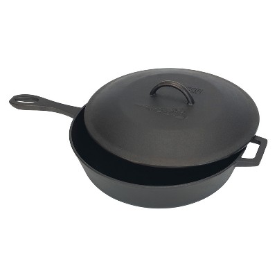 Bayou Classic Cast Iron 5qt Covered Skillet