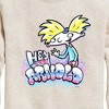Boys' - Hey Arnold! - Airbrush Arnold Graphic Long Sleeve Fleece Sweatshirt - 2 of 4