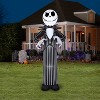 Gemmy Giant Halloween Inflatable Jack Skellington, 10 ft Tall, Multi - 2 of 4