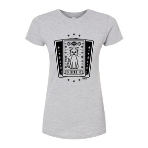 Women's - Hocus Pocus - Binx Tarot Fitted Graphic T-Shirt - 1 of 2