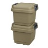 JEJ Astage Sturdy Tote Box 440 Heavy Duty Box Outdoor/Indoor Storage Box Camping Stackable Totes with Lid Trunk Organizer - 2 of 4