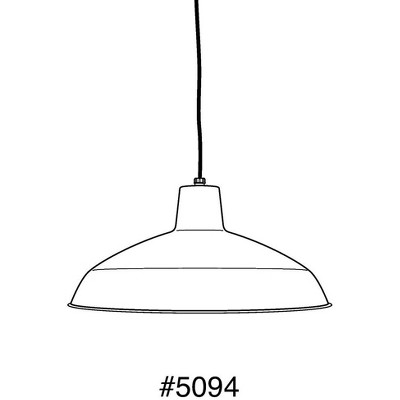 Matte Black Glass Indoor/Outdoor Pendant Light, 16" Wide