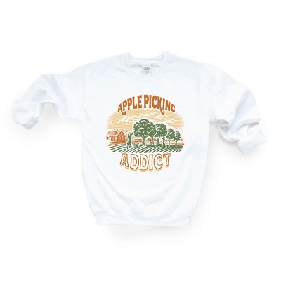 Simply Sage Market Women's Graphic Sweatshirt Apple Picking Addict