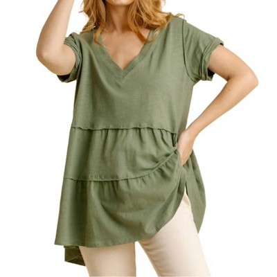 Women's Tiered Ruffle Tunic - umgee