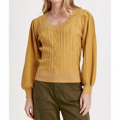 Women's Cable Knit Textured Sweater - Another Love