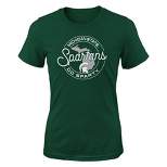 NCAA Michigan State Spartans Girls' Short Sleeve Crew Neck T-Shirt