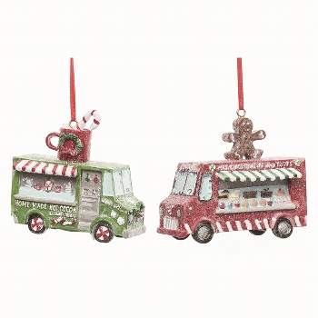 Transpac Resin Multicolor Christmas Cookie Mobile Ornaments Set of 2