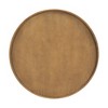 37'' Wooden Coffee Table, Mid-Century Modern Round Cane Coffee Table With PE Rattan Side With 2-Tier Storage, Side Table For Living Room - 4 of 4