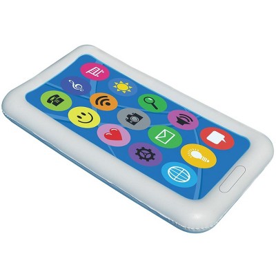 Swimline 68" Smart Phone Inflatable Novelty Swimming Pool Float - White/Blue