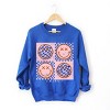 Simply Sage Market S.W.Smiley Pink Four Square Smiley Face Sweatshirt - 2 of 4