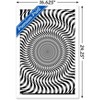 Trends International Zebra Stripe Optical Illusion Framed Wall Poster Prints - 3 of 4