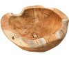Storied Home Teakwood Bowls, Set of 2 (Each One Will Vary) - 3 of 4