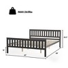 Costway Queen Wood Platform Bed with Headboard and Footboard Mattress Foundation - 2 of 4