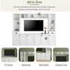 NicBex TV Stand for 75 Inch TV with 4 Cabinets and 2 Drawers,TV Entertainment Center with Adjustable Shelves,TV Console Table for Living Room,White - 4 of 4