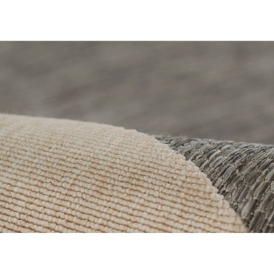 Gray Geometric Flat Woven Indoor/Outdoor Area Rug 3'11"x5'7"