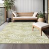 Indoor Outdoor Rugs Bamboo Palm Leaves Weather Resistant  UV Resistant Patio Rug Washable Stain Resistant Non-Slip Patio Carpet - 4 of 4