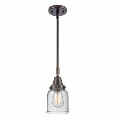 Bell - 1 Light Stem Hung Mini Pendant In Industrial Style-11.13 Inches Tall and 5 Inches Wide