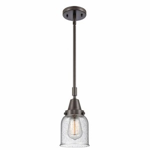 Bell - 1 Light Stem Hung Mini Pendant In Industrial Style-11.13 Inches Tall and 5 Inches Wide - 1 of 1