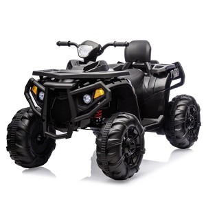 Ride On ATV for Kids, 4 Wheeler Electric Vehicle, 2 Seater Battery Powered Kids Ride On Toy Car, with Spring Suspension - 1 of 4