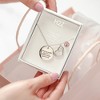 Pavilion Gift Company - Sisters Light Rose Crystal - 16.5"-20.5" Engraved Rhodium Plated Austrian Element Necklace - Necklaces - 4 of 4