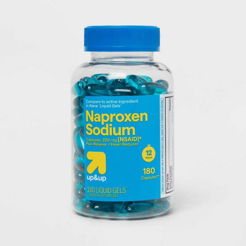 Naproxen Sodium (NSAID) Pain Reliever/Fever Reducer Liquid Gels - up & up™, 1 of 6