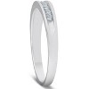 Pompeii3 1/4ct Diamond Platinum Wedding Anniversary Guard Womens Ring - 3 of 4