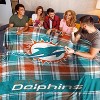 NFL Miami Dolphins Plaid Oversized Ultra Cozy Throw Blanket - 3 of 3