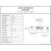 Urban Ambiance Luxury Craftsman Bath Light 7''H x 27.875''W,  Brushed Nickel Finish,  Houston Collection, UHP4293 - 3 of 4