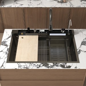 Famapy Multi-Functional PVD Nano Black Kitchen Sink for Modern Homes - 1 of 4