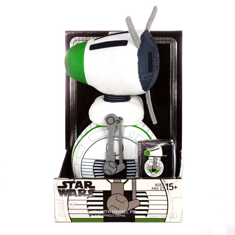 Seven20 Star Wars D-O Stylized 7 Inch Plush With Enamel Pin, 2 of 4