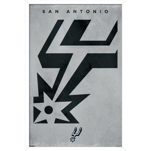 Trends International NBA San Antonio Spurs - Logo 25 Framed Wall Poster Prints - 1 of 4