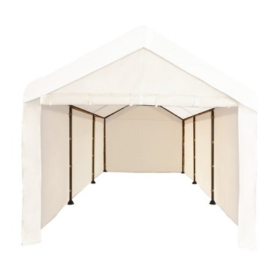 Caravan Canopy CVAN12002110160 Mega Domain Carport 4 Sidewalls, Tan (Sidewalls Only)