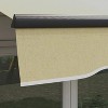 10' x 8' Retractable Awning, Patio Awning Sunshade Shelter with Manual Crank Handle, 280gsm UV Resistant Fabric and Aluminum Frame - 2 of 4