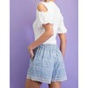 Women's Eyelet Shorts - entro - 2 of 4