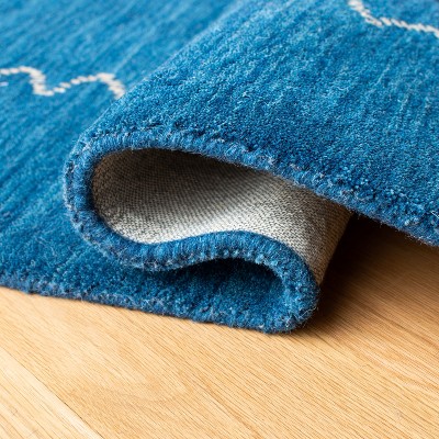Himalaya Blue Hand-Knotted Wool Area Rug