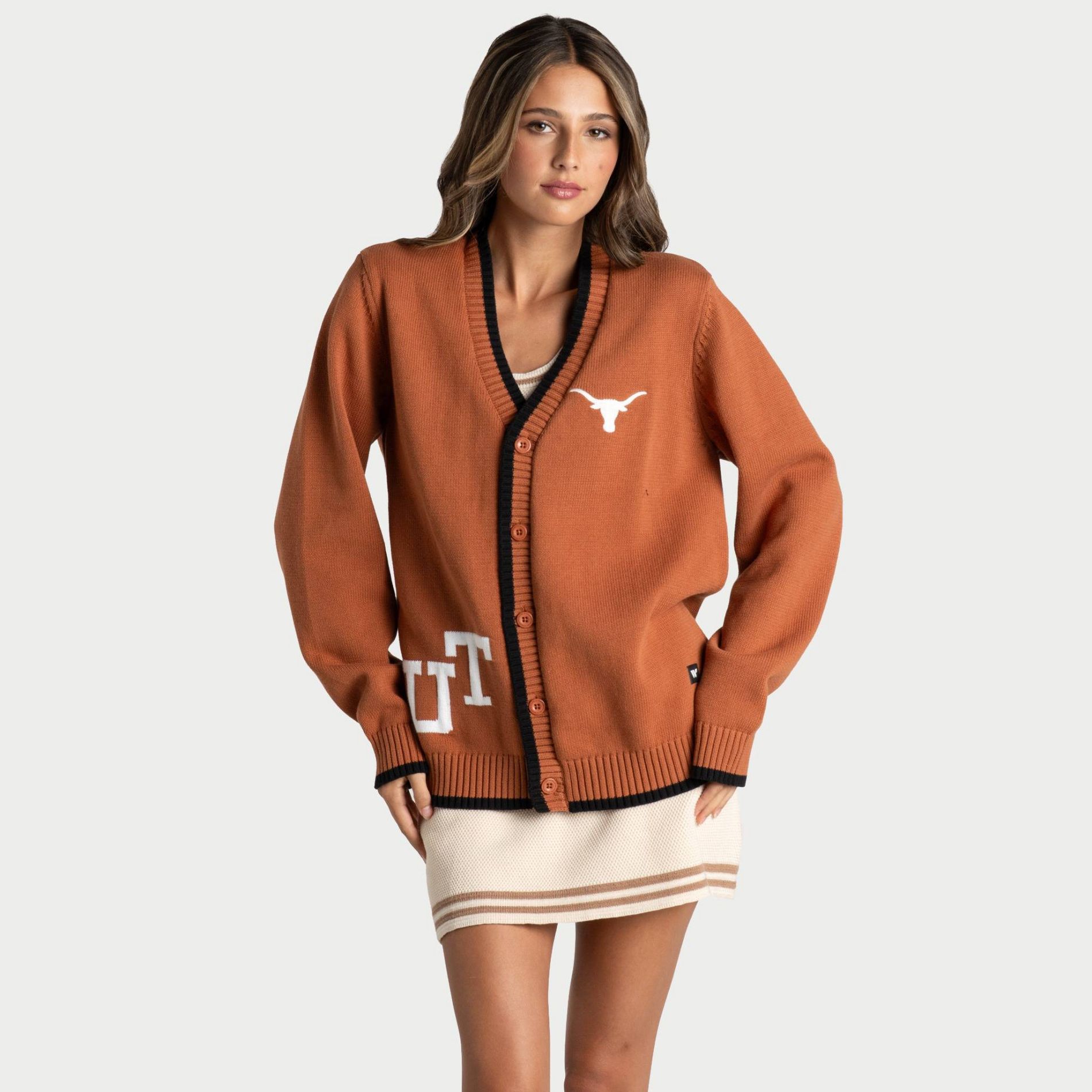 NCAA Texas Longhorns Women's Baggy Crewneck Sweatshirt - M