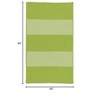 Colonial Mills Newport Textured Stripe Braided Rug, Greens 5'x7', Rectangle Shape - 2 of 4