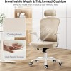 Infurnic Task and Office Chairs, Ergonomic Office Chair with Adjustable Lumbar Support and Armrests, for Home and Office, Brown, 23.43"*23.43"*56.69" - 4 of 4