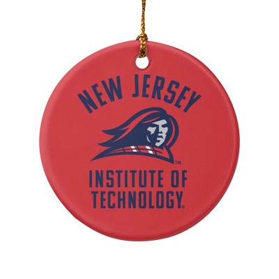 New Jersey Institute of Technology Highlanders Logo Porcelain Holiday Christmas Tree Ornament
