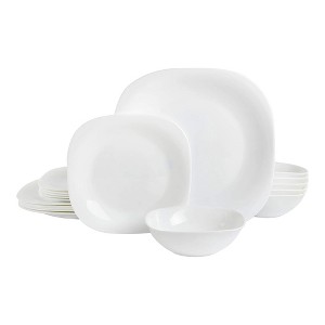 Gibson Home Ultra Break and Crack Resistant Microwave and Dishwasher Safe Dinnerware Set - 1 of 4