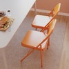 Coolmee 4 Pack Metal Folding Chairs, All Steel Frame Portable Folding Chairs Set of 4, Foldable & Stackable for Office ,Home & Outdoor - 3 of 4
