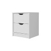 Vynxaria 2-Drawer Nightstand - Ample Top Space, Smooth Pull-Out Drawers, Ergonomic Design for Bedroom Organization - 4 of 4